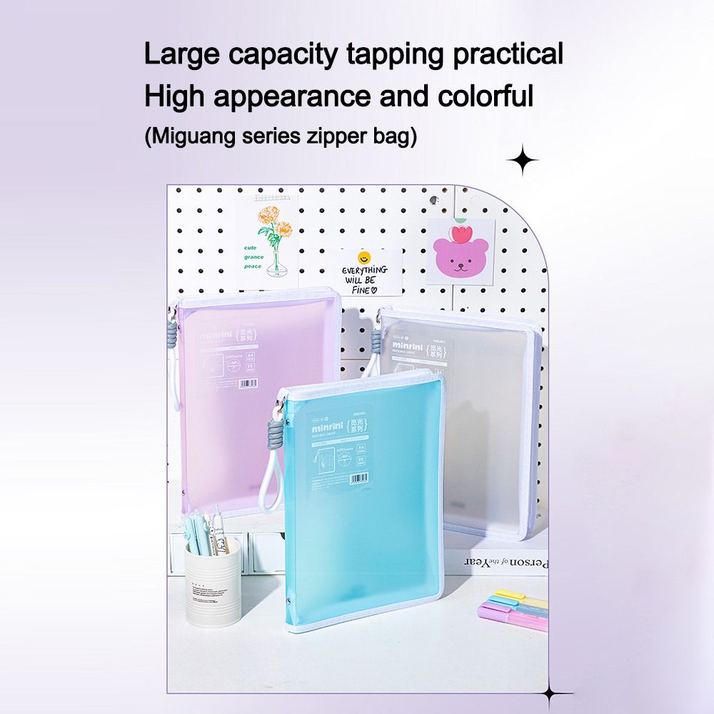 Portable Transparent A4 Zipper - Is Stationery Office Supply recensione e prezzo