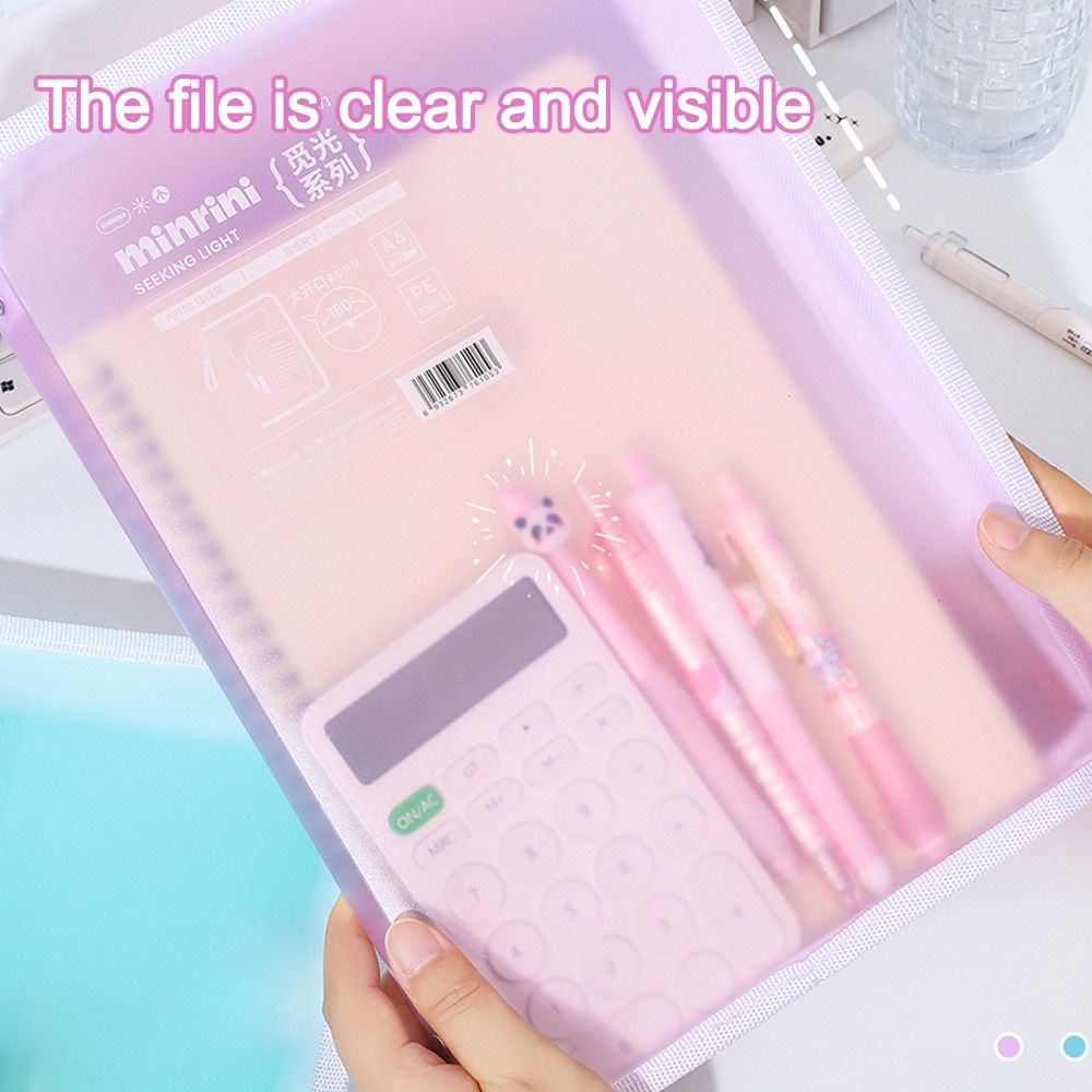 Portable Transparent A4 Zipper - Is Stationery Office Supply recensione e prezzo