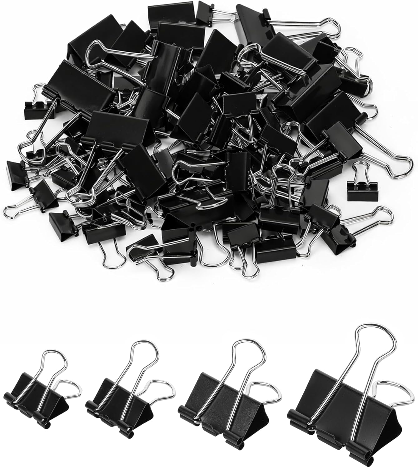 Binder Clips, 100 pcs Assorted - Binder Clip Assorted recensione e prezzo
