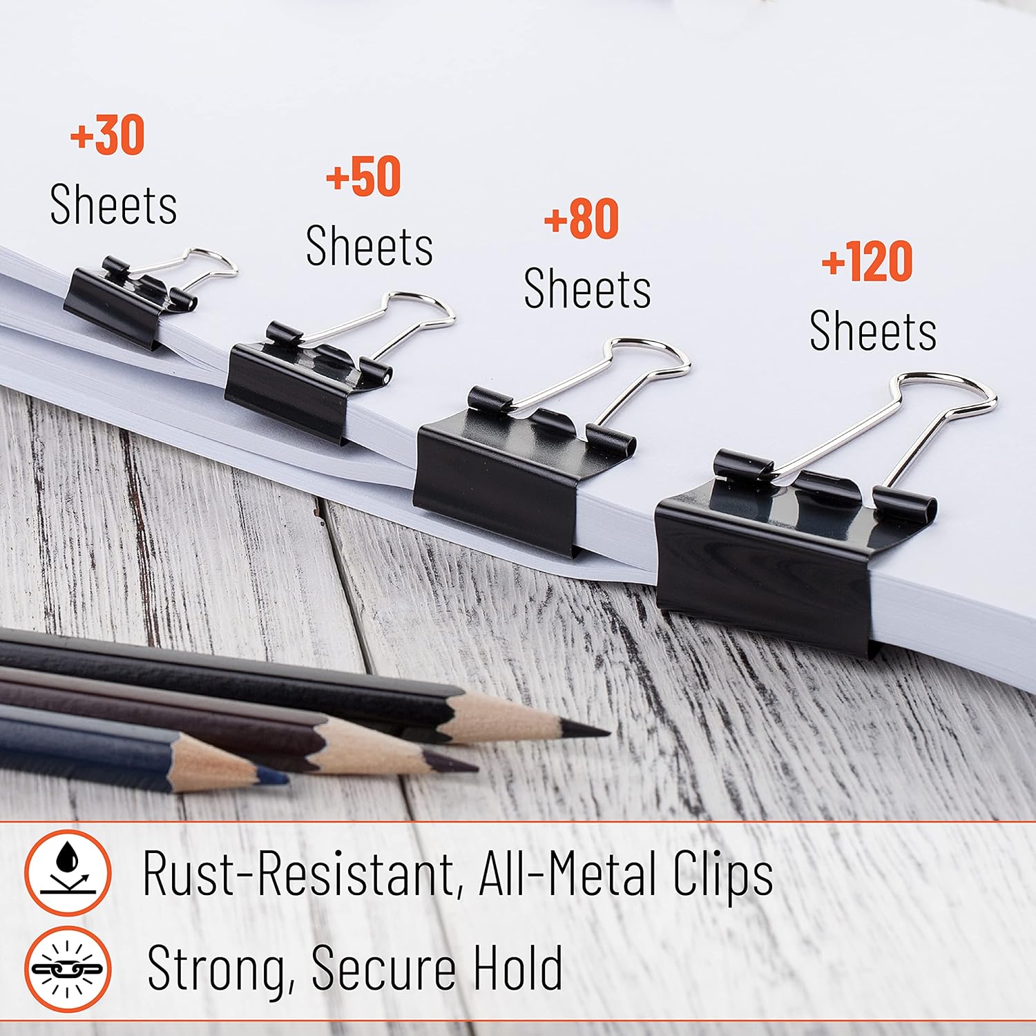 Binder Clips, 100 pcs Assorted - Binder Clip Assorted recensione e prezzo