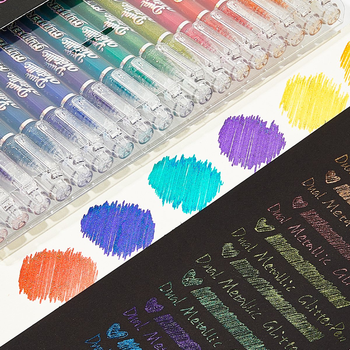Sparkly Glitter Gel Pens Set 1 - Gel Ink Pen Set recensione e prezzo