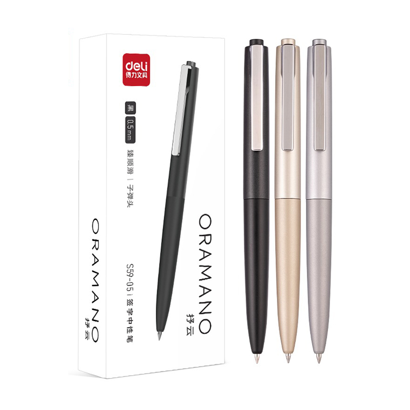 Deli 3pcs 0.5mm/0.7mm Black In - Stationery Supplies Business recensione e prezzo