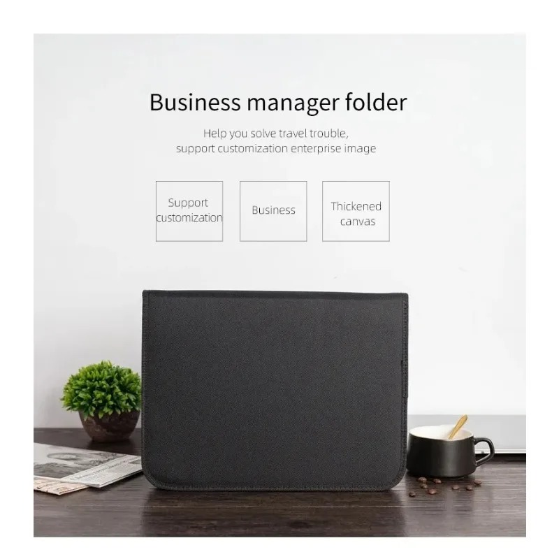 Large Black Business Portfolio - Portfolio Folder Zip recensione e prezzo