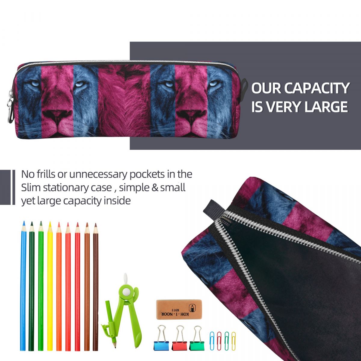 Aston Villa Lion Pencil Cases  - Lion Stationery & Office Supply(Kunshan)Co.Ltd recensione e prezzo