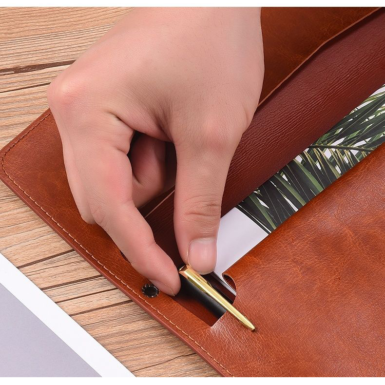 A6 A5 A4 Leather File Folder D - Portfolio Folder Zip recensione e prezzo
