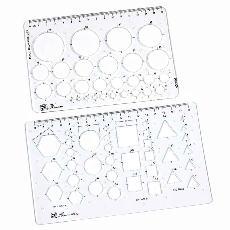 Transparent drawing size squar - Ruler Set Transparent recensione e prezzo