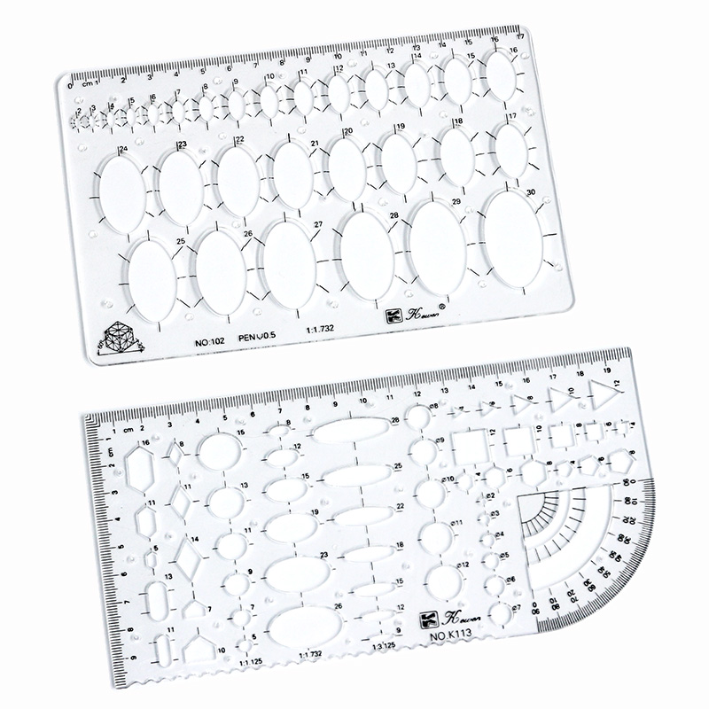 Transparent drawing size squar - Ruler Set Transparent recensione e prezzo