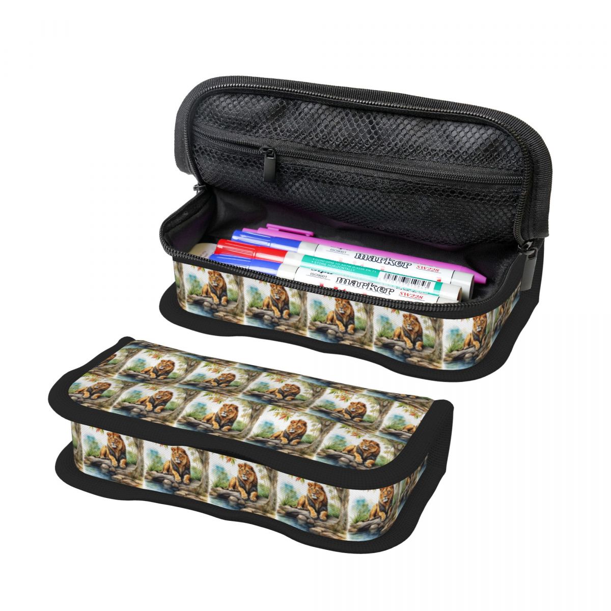 A Lion In A Forest Pencil Case - Lion Stationery & Office Supply(Kunshan)Co.Ltd recensione e prezzo