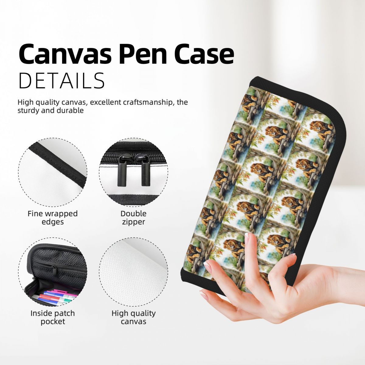 A Lion In A Forest Pencil Case - Lion Stationery & Office Supply(Kunshan)Co.Ltd recensione e prezzo