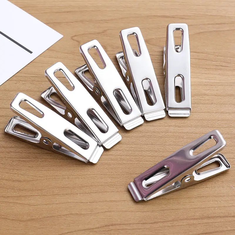 20pcs Stainless Steel Flat Mou - Binder Clip Assorted recensione e prezzo