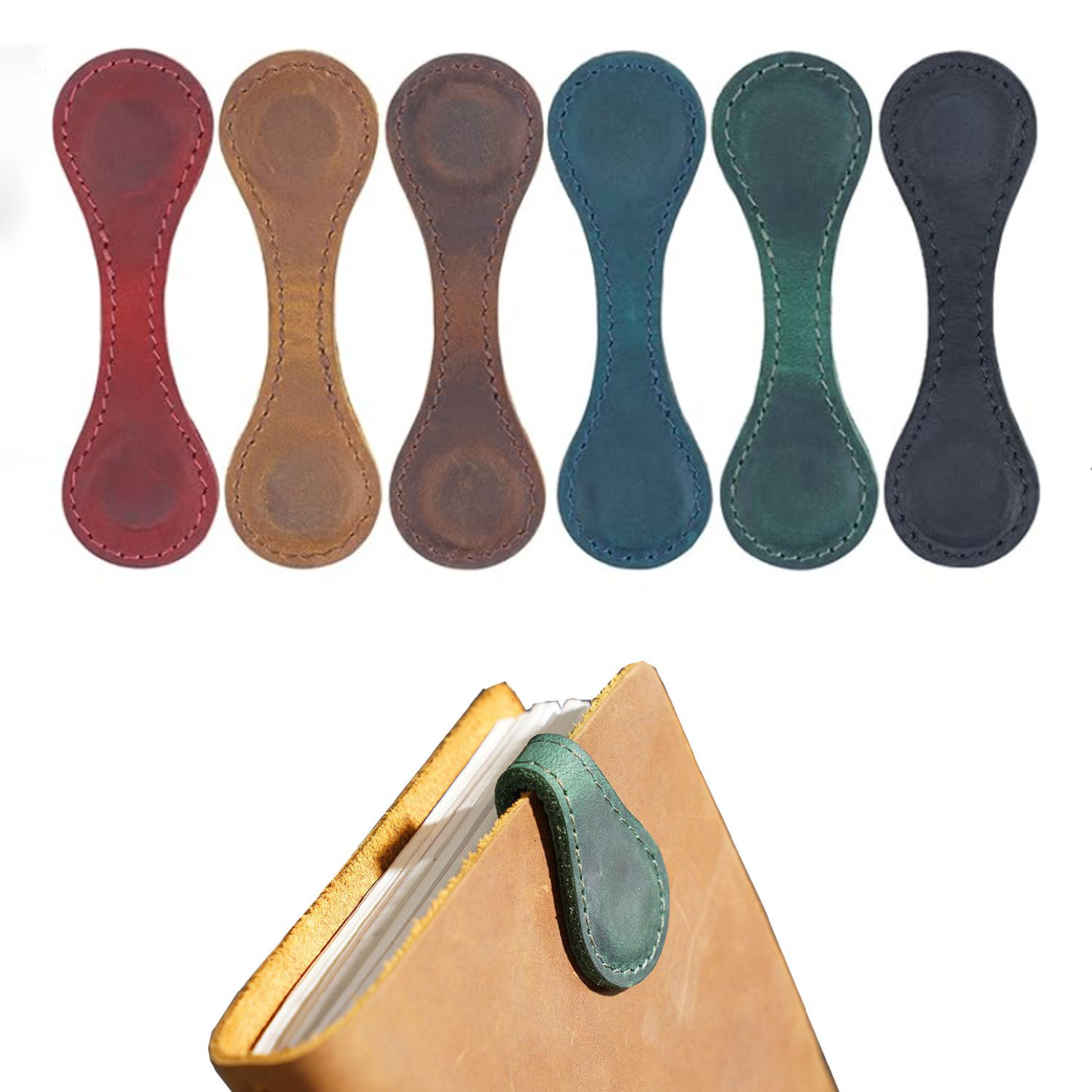 Magnetic Leather Bookmark Doub - Bookmark Magnetic Clip recensione e prezzo