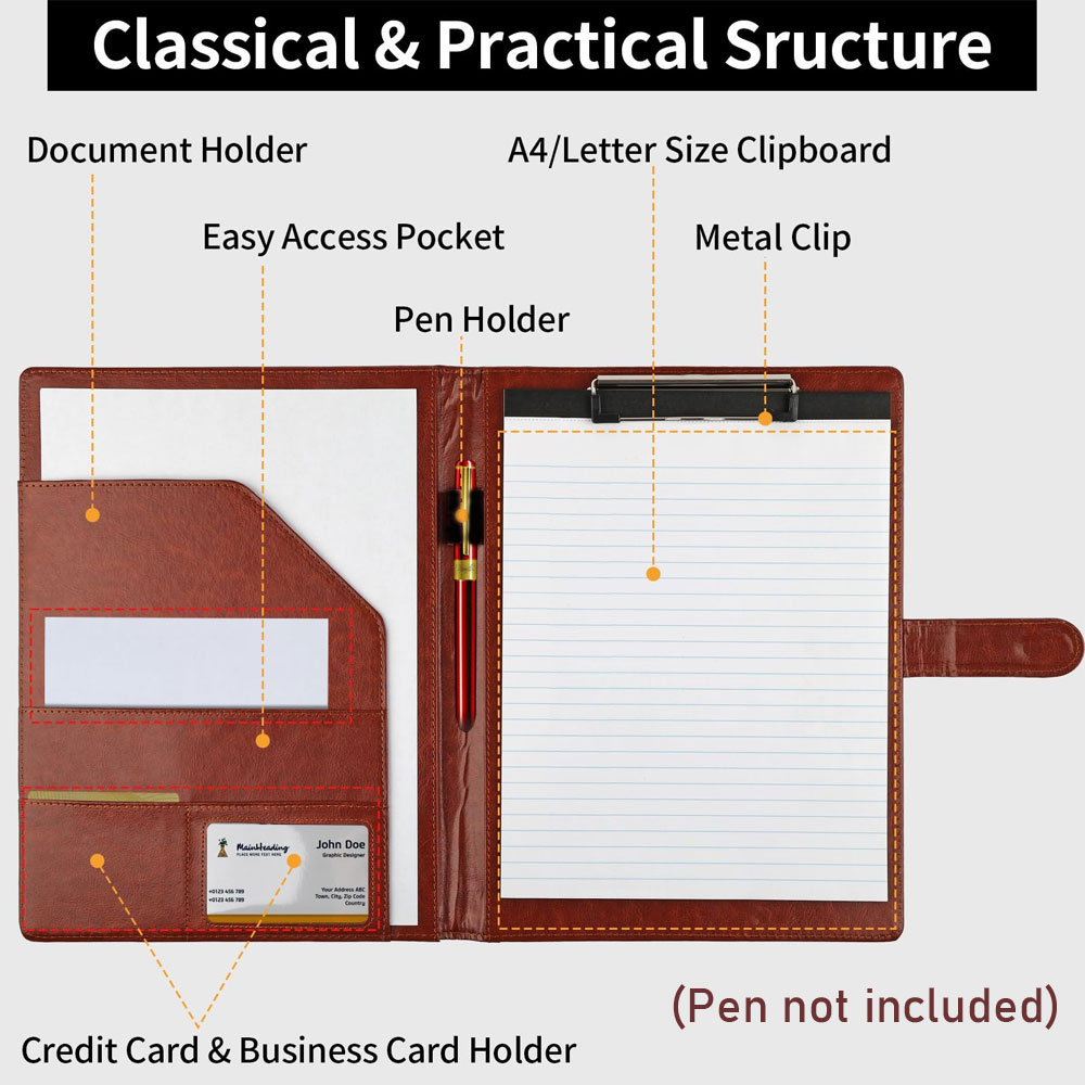 Multifunctional leather folder - Portfolio Folder Zip recensione e prezzo
