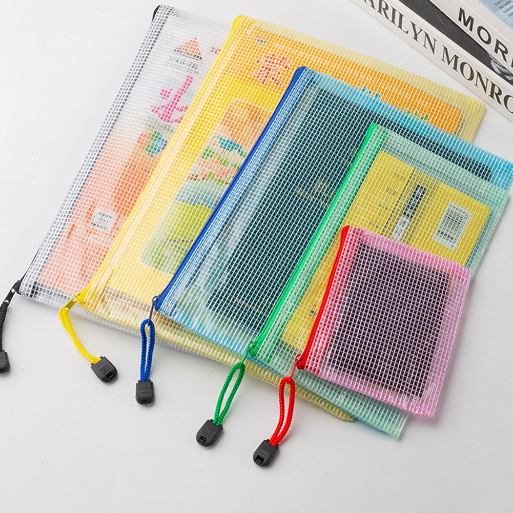 10Pcs Mesh Zipper Pouch A5 A6  - Portfolio Folder Zip recensione e prezzo