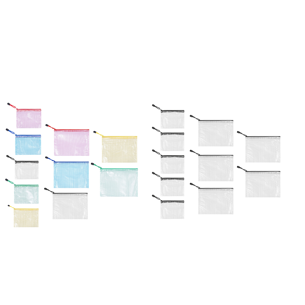10Pcs Mesh Zipper Pouch A5 A6  - Portfolio Folder Zip recensione e prezzo