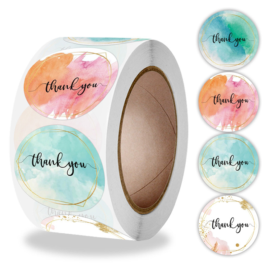 100-500 Pcs Thank You Stickers - Stationery Supplies Business recensione e prezzo