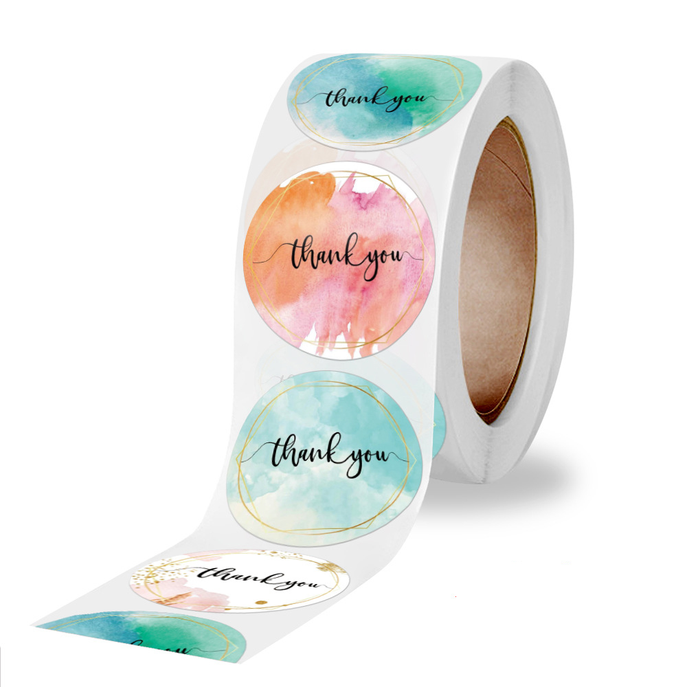 100-500 Pcs Thank You Stickers - Stationery Supplies Business recensione e prezzo