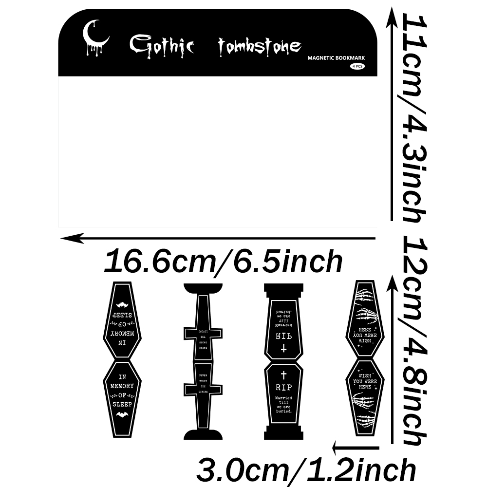 4PCS Creative Gothic Gothic to - Bookmark Magnetic Clip recensione e prezzo