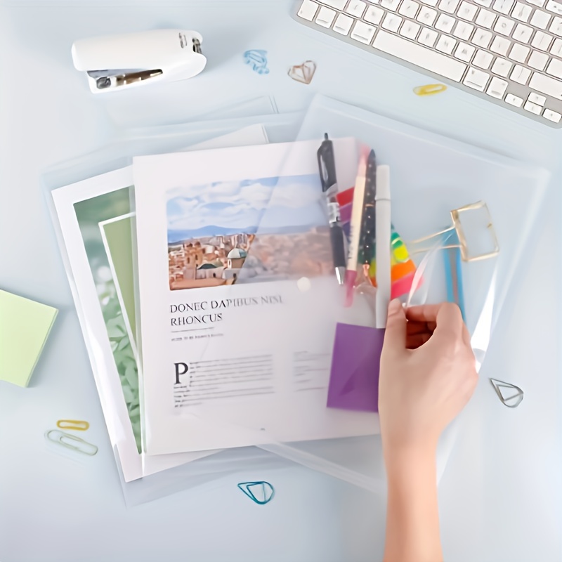 10pcs Transparent A4 Folders C - Is Stationery Office Supply recensione e prezzo