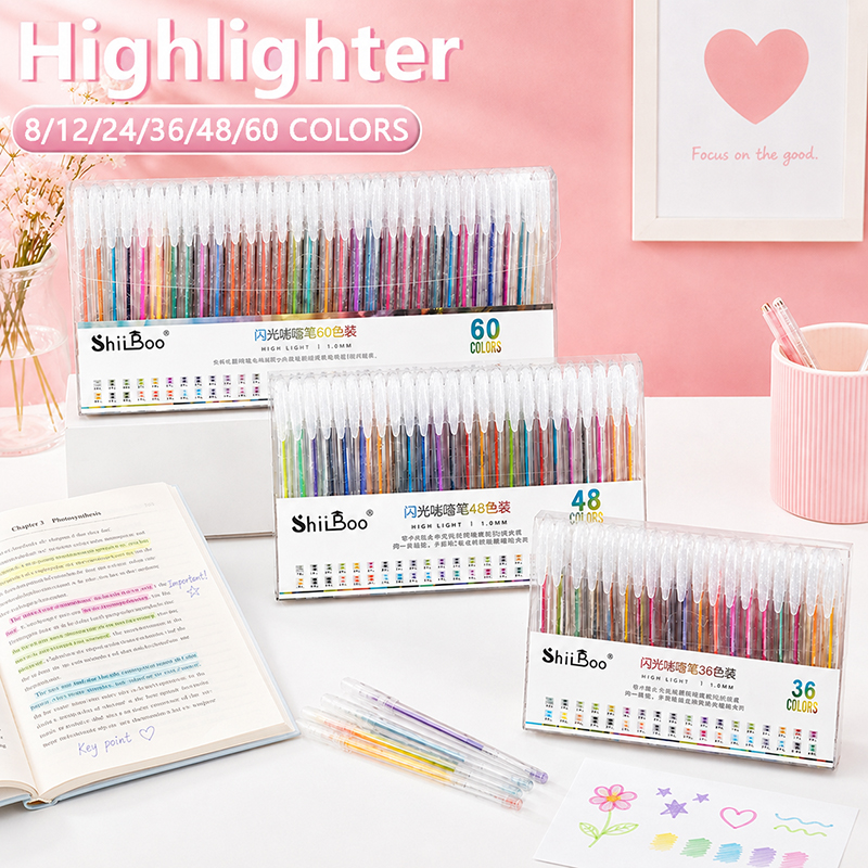 8-60 Colors Glitter Gel Pen Se - Gel Ink Pen Set recensione e prezzo