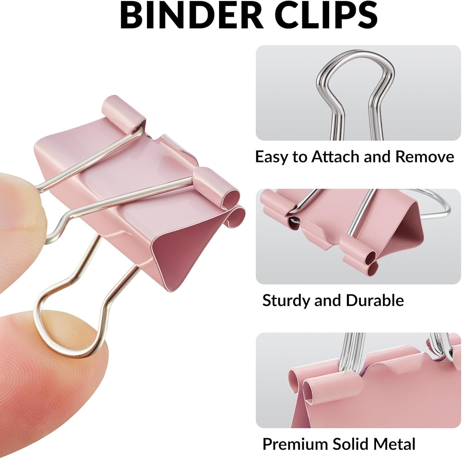 100 Count Binder Clips Assorte - Binder Clip Assorted recensione e prezzo