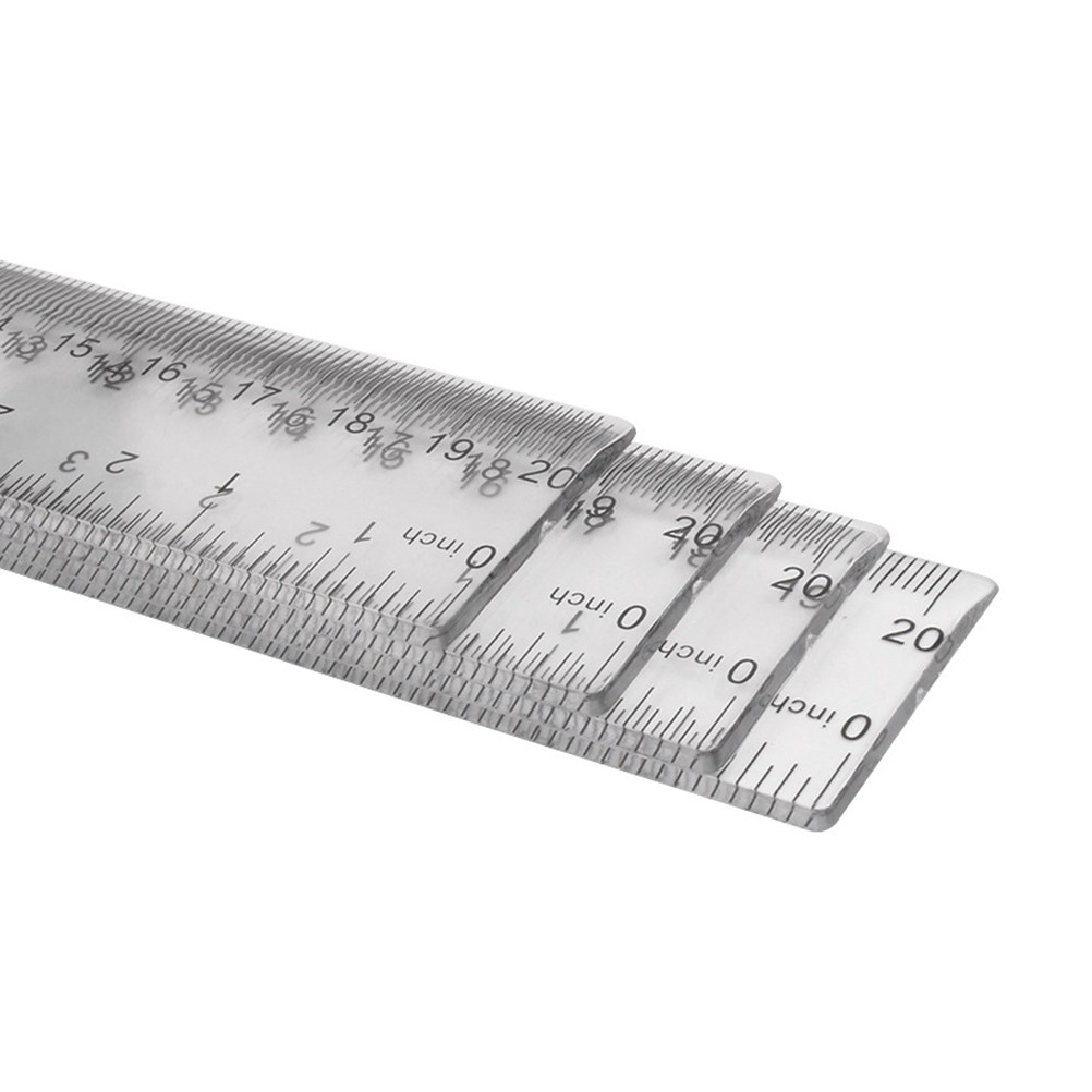 20Pcs Premium Plastic Ruler Se - Ruler Set Transparent recensione e prezzo