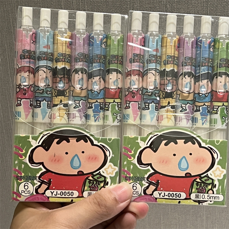 6pcs Crayon Shin-chan Student  - Gel Ink Pen Set recensione e prezzo