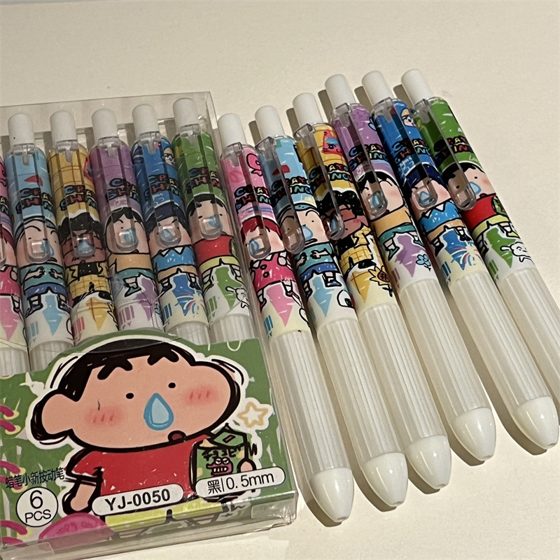 6pcs Crayon Shin-chan Student  - Gel Ink Pen Set recensione e prezzo