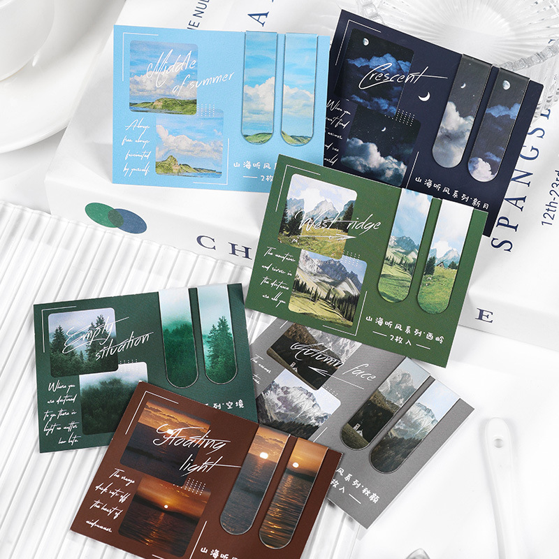 2 Pcs/set Beautiful Scenery Ma - Bookmark Magnetic Clip recensione e prezzo