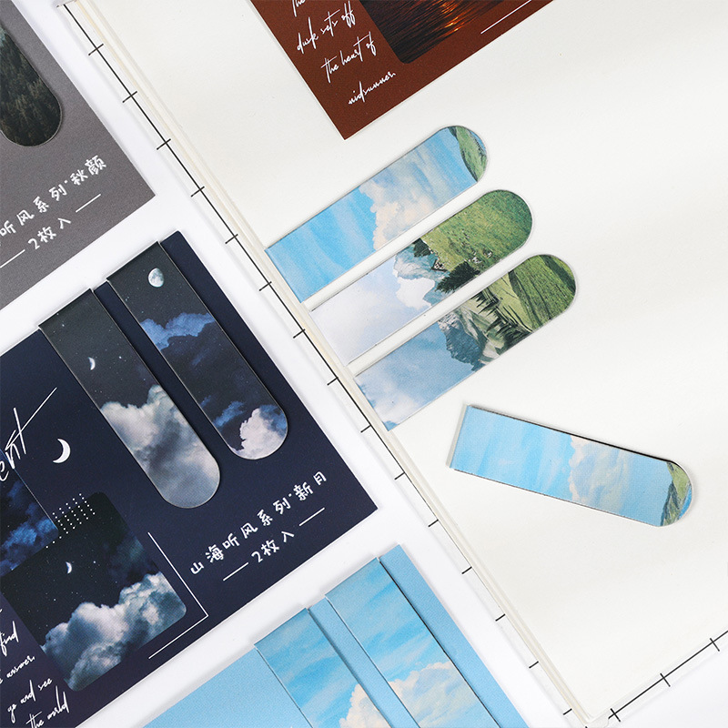 2 Pcs/set Beautiful Scenery Ma - Bookmark Magnetic Clip recensione e prezzo