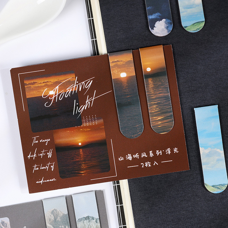 2 Pcs/set Beautiful Scenery Ma - Bookmark Magnetic Clip recensione e prezzo