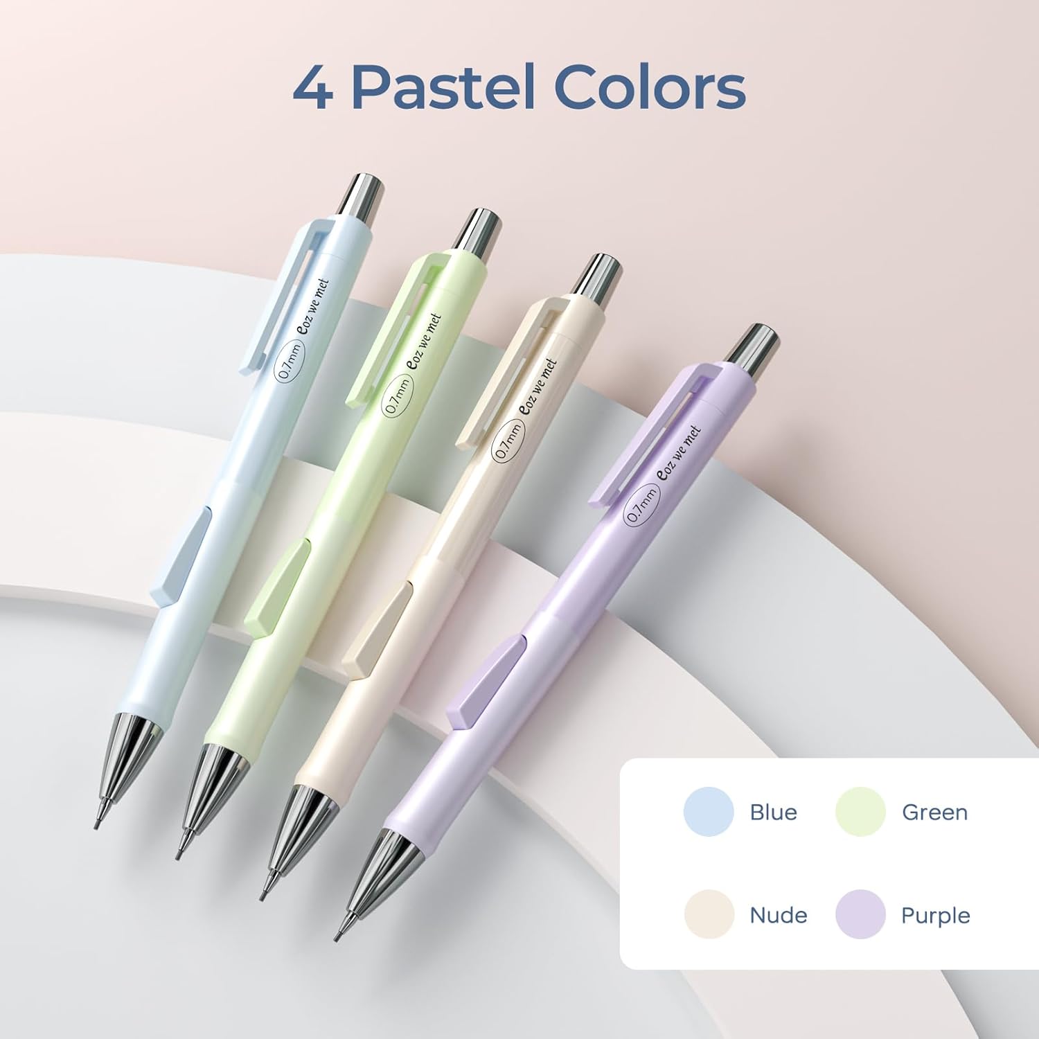 4 Pack Pastel 0.7mm Mechanical - Highlighter Set Pastel recensione e prezzo