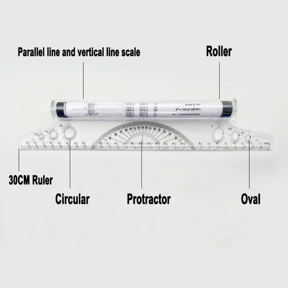 Professional Plastic Parallel  - Ruler Set Transparent recensione e prezzo
