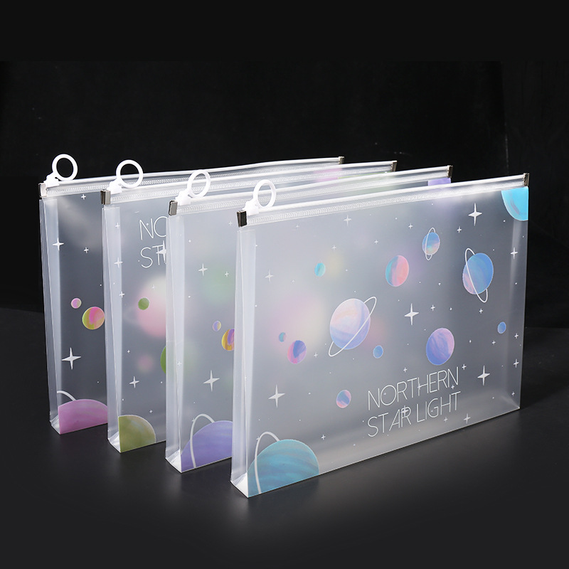 4/12pcs A4 Space Zipper Folder - Is Stationery Office Supply recensione e prezzo