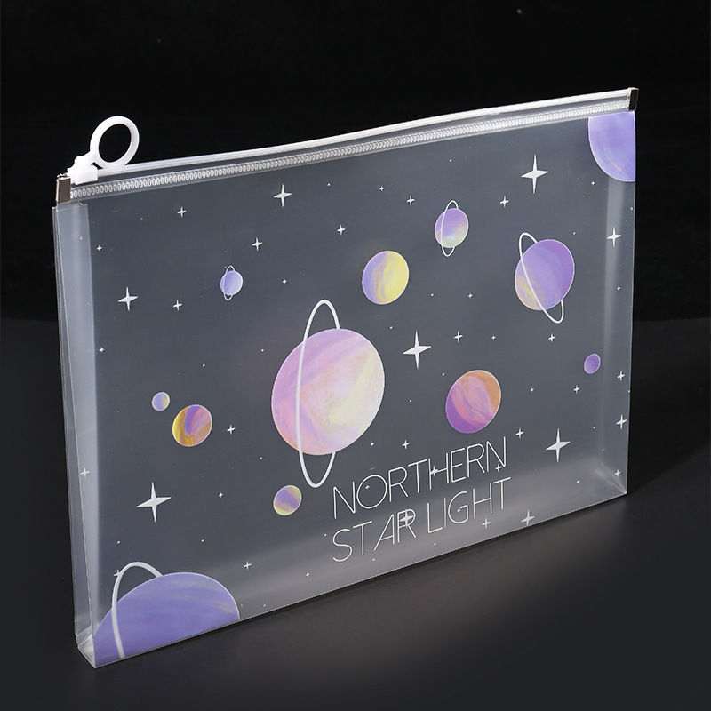 4/12pcs A4 Space Zipper Folder - Is Stationery Office Supply recensione e prezzo