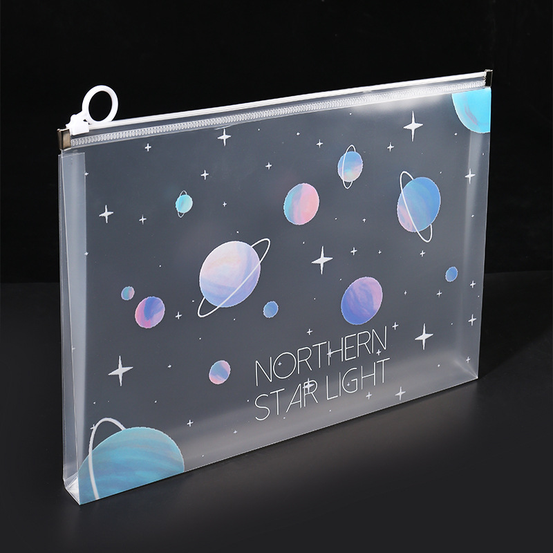 4/12pcs A4 Space Zipper Folder - Is Stationery Office Supply recensione e prezzo