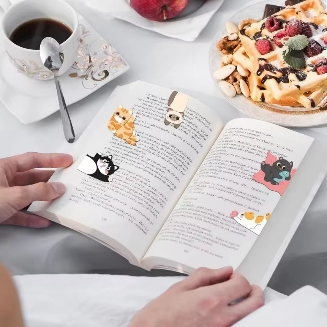 1set Creative Cat Pattern Magn - Bookmark Magnetic Clip recensione e prezzo