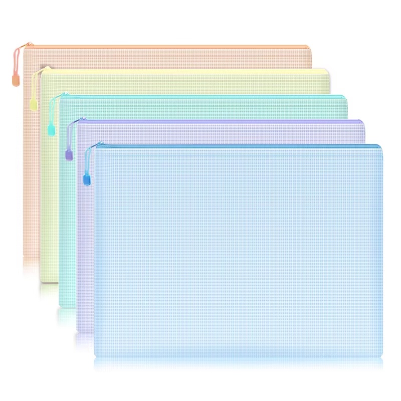 5-30Pcs Mesh Zipper Pouch Docu - Is Stationery Office Supply recensione e prezzo